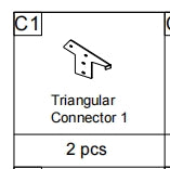 Meetsunny A35 Replacement Parts - Triangular Connector 1 (Model #C1）