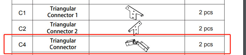 Meetsunny A03 Replacement Parts - Triangular Connector(Model #C4)