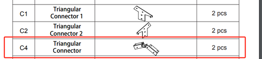 Meetsunny A03 Replacement Parts - Triangular Connector(Model #C4)