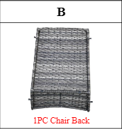 Meetsunny M31 Replacement Parts - Chair Back (Model #B)