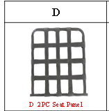Meetsunny MA06-A2 Replacement Parts - 1PC Seat Panel (Model #D)