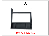 Meetsunny MA12-4 Replacement Parts-Left Sofa Arm (Model #A)