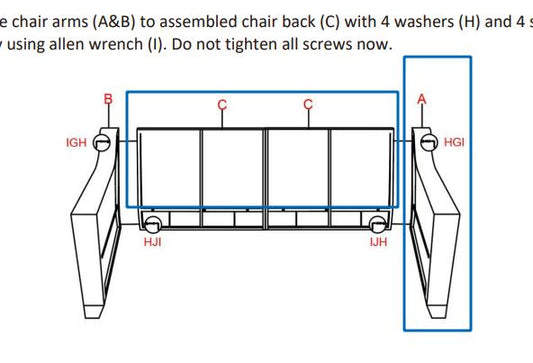 Meetsunny Replacement Parts: Outdoor PatioWicker Sofa MA01B-BLU-B1， MA011，Part C (seat back) & Part A (left chair arm) Model: MA011. Part Number: C, A