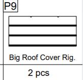 Meetsunny A05 Replacement Parts - Big Roof Cover Rig (Model #P9)
