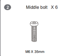 Meetsunny MA03 Replacement Parts - Middle bolt (Model #2)