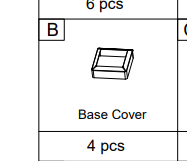 Meetsunny A35 Replacement Parts - Base Cover(Model #B)
