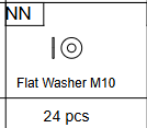 Meetsunny C35 Replacement Parts -Flat Washer M10 (Model #NN)