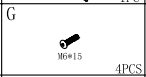 Meetsunny M81 Replacement Parts - Screws(Model #G)