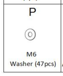 Meetsunny M25 Replacement Parts - Washer:M6 (Model #P)