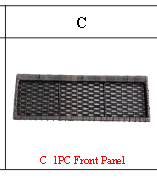 Meetsunny MA06-A3 Replacement Parts - Front Panel (Model #C)