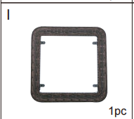 Meetsunny P07 Replacement Parts - Glass Tabletop Frame (Model #I)