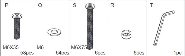 Meetsunny P06 Replacement Parts -Hardware Pcak