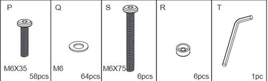 Meetsunny P06 Replacement Parts -Hardware Pcak