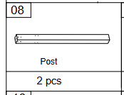 Meetsunny C35 Replacement Parts -Post(Model #08)