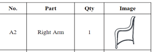Meetsunny M04 Replacement Parts - Right Arm(Model #A2)