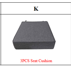 Meetsunny MA12-1 Replacement Parts - Seat Cushion Cover (Model #K)
