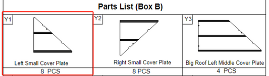 Meetsunny A31 Replacement Parts -Left Small Cover Plate(Model #Y1)