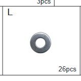 Meetsunny P08 Replacement Parts - Flat Washer (Model #L)