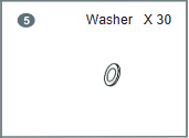 Meetsunny MA03 Replacement Parts - Washer (Model #5)