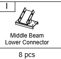 Meetsunny C35 Replacement Parts - Middle BeamLower Connector(Model #I)