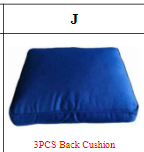 Meetsunny MA011 Replacement Parts -Back Cushion (Model #J)
