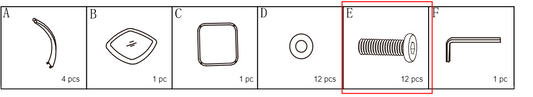 Meetsunny M73 Replacement Parts - screws (Model #E)
