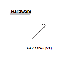 Meetsunny J0 Replacement Parts - Stake ( Model #AA )