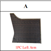 Meetsunny MA10-4 Replacement Parts - Left Arm (Model #A)