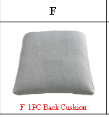 Meetsunny MA06-A3 Replacement Parts - Back Cushion (Model #F)