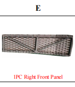 Meetsunny M66 Replacement Parts - Right Front Panel (Model #E)
