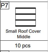 Meetsunny A05 Replacement Parts - Small Roof Cover Middle (Model #P7)