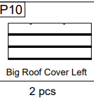 Meetsunny A35 Replacement Parts - Big Roof Cover Left (Model #P10)