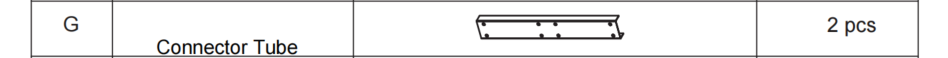 Meetsunny F11 Replacement Parts - Connector Tube ( Model #G)