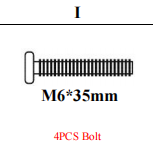 Meetsunny M08 Replacement Parts - Screws (M6*35 Screws) (Model #I)