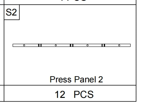 Meetsunny A01 Replacement Parts - Press Panel 2 (Model #S2)