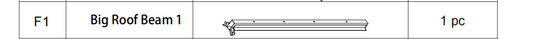 Meetsunny A03 Replacement Parts - Big Roof Beam 1 (Model #F1)