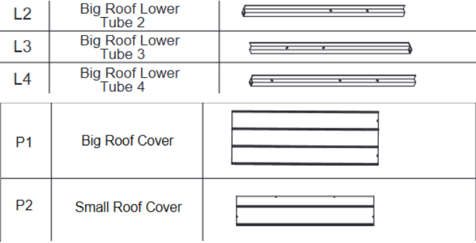 A03 11'x13' Wood Gazebo Accessories