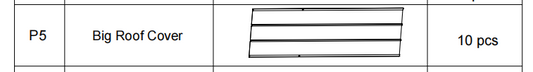 Meetsunny A25 Replacement Parts - Big Roof Cover (Model #P5)