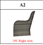 Meetsunny MA15 Replacement Parts - Right Arm (Model #A2)
