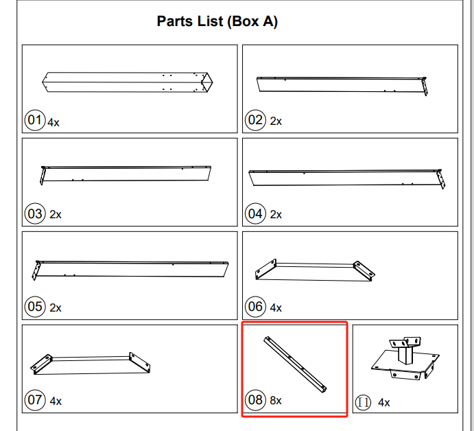 Meetsunny A30 Replacement parts - (Model #08)
