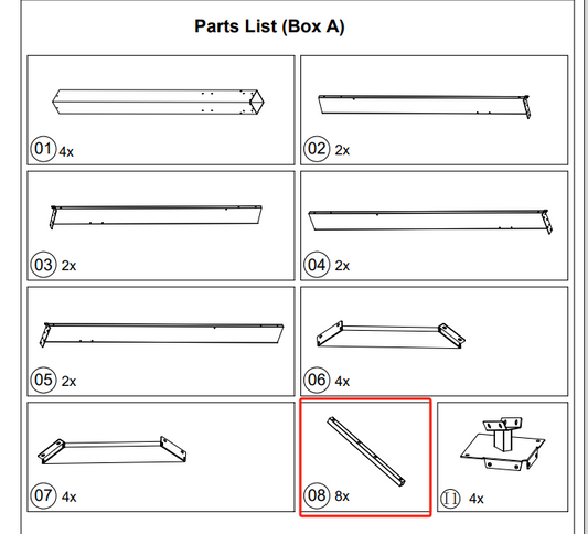 Meetsunny A30 Replacement parts - (Model #08)