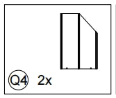 Meetsunny Replacement Parts: Double Roof Hardtop Gazebo Series A30, Model: A30, Part Number: Q4