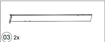 Meetsunny Replacement Parts: Double Roof Hardtop Gazebo Series A30-03, Model: A30, Part 03