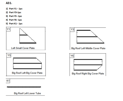 A31 11'x13' Wood Gazebo Accessories