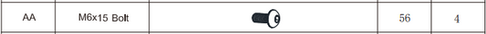 Meetsunny E09 Replacement Parts - M6x15 Bolt(Model #AA)