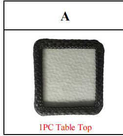 Meetsunny M65 Replacement Parts - Table Top (Model #A)