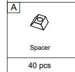 Meetsunny A05 Replacement Parts - Spacer (Model #A)
