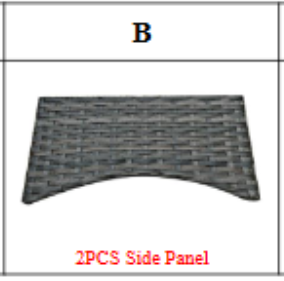 Meetsunny M74 Replacement Parts - Side Panel (Model #B)