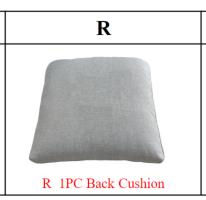Meetsunny MA06-4 Replacement Parts - Back Cushion (Model #R)