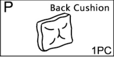 Meetsunny MA01-4 Replacement Parts - Back Cushion (Model #P)